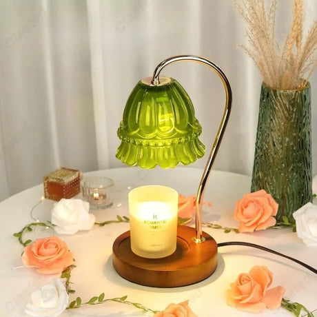 Flower inspired candle warmer for bedroom decor