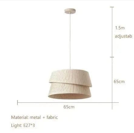 Fabric Chandelier LED Soft Ambient Glow Design