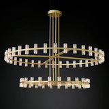 Marcelle Chandelier - Glass and Iron Construction Detail