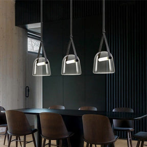 Kirrea Glass Belt Light – Minimalist Pendant Light