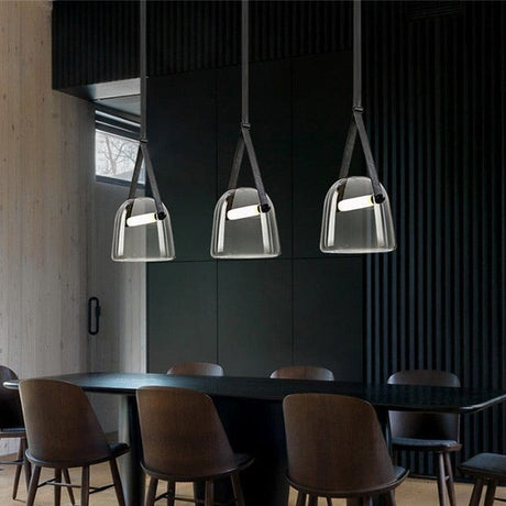 Kirrea Glass Belt Light – Minimalist Pendant Light