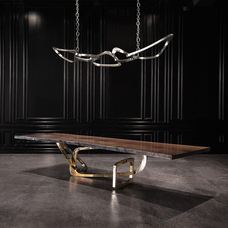 Metal Chandelier Woven Design for Dining Areas