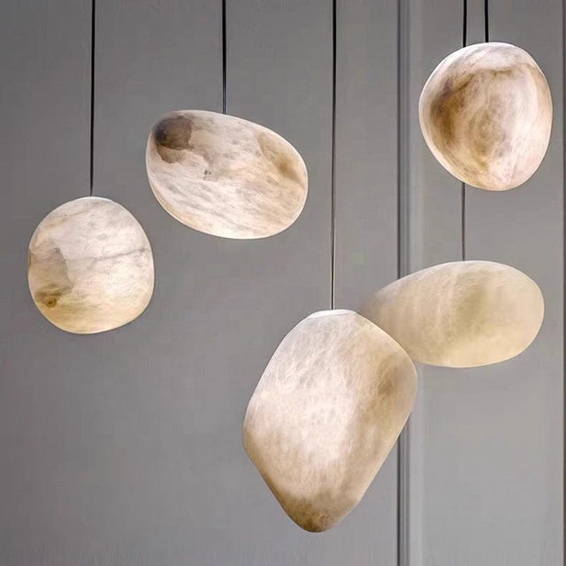 Lumera Marble Rock Light – Modern Pendant Light