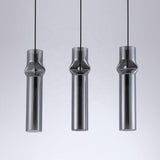 Ashen Flame Glass Pendant Light for Living Room
