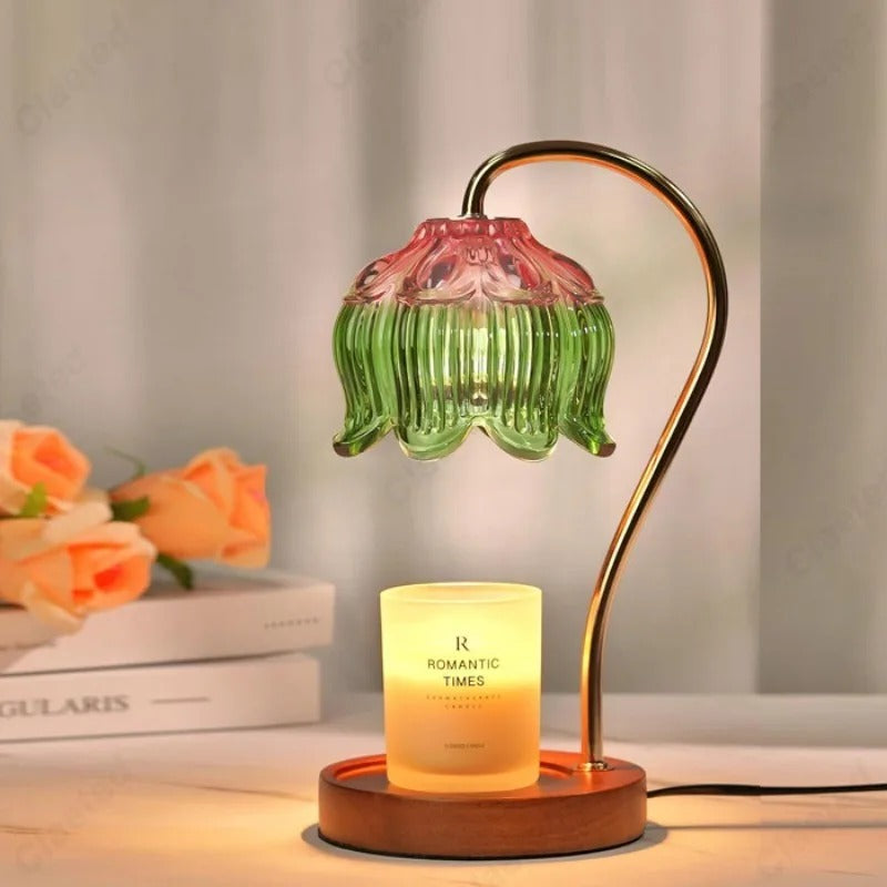 Tabletop candle lamp for home decor