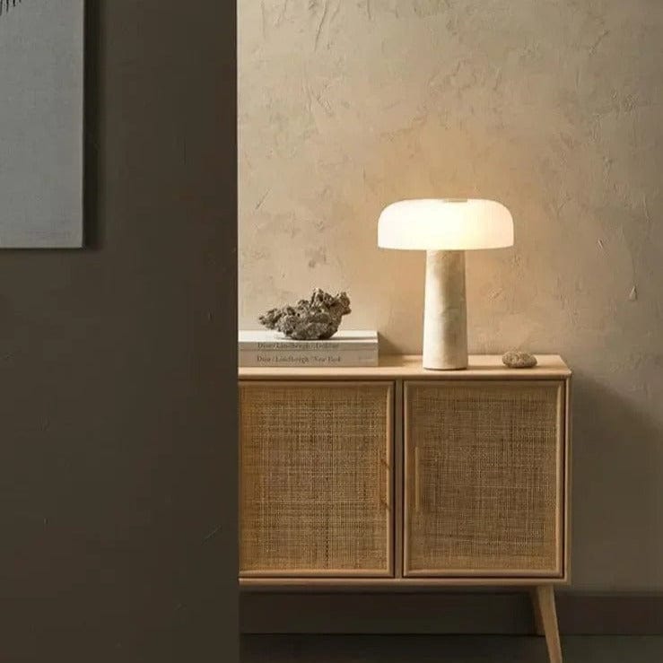 Marble table lamp - hero product view