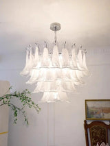 multi-diameter crystal chandelier design
