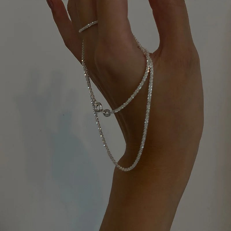 StellarSilk Necklace Refined Silhouette Modern Style - OpalDwell