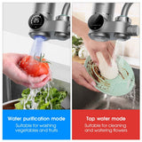 Led faucet water filter with easy installation design