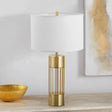 Aurora Table Lamp - Brass and Linen Nordic Elegant Design | OroDwell