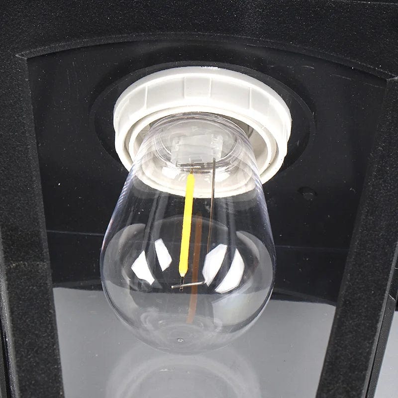 Eco-friendly wall sconce for outdoor use