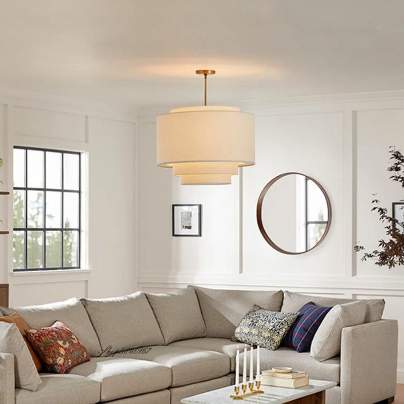Liora Fabric Chandelier - Round Configuration Detail