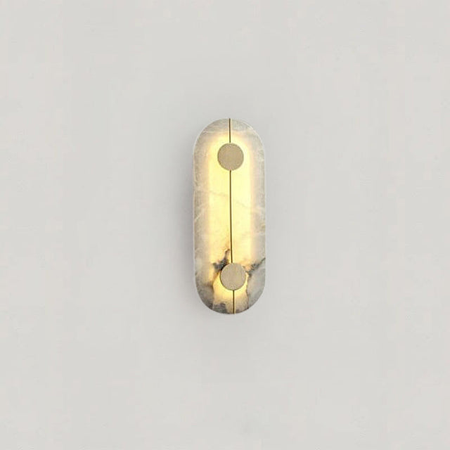 Marble wall sconce statement light