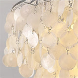 contemporary coastal chandelier accent
