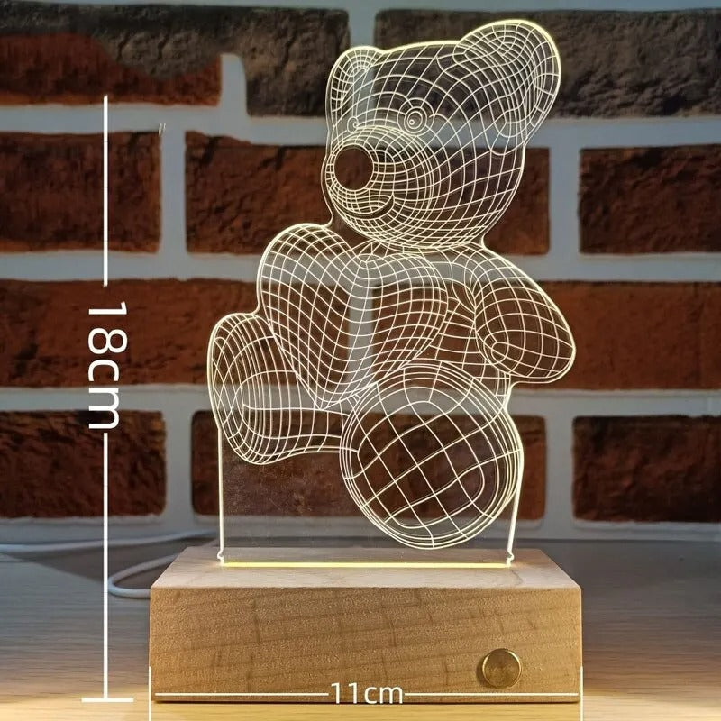 NovaHeart Lamp White LED Glow for Desk Decor