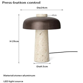 Stone lamp for Scandinavian style interiors