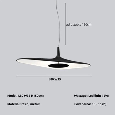 Minimalist Resin Iron Chandelier Ceiling Fixture