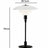 Glass floor lamp with sleek modern silhouette