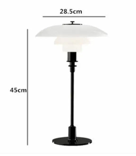 Glass floor lamp with sleek modern silhouette