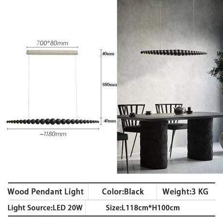 Wood Chandelier Bright Lively Ambiance Design