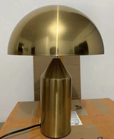 Mushroom table lamp with warm ambient glow
