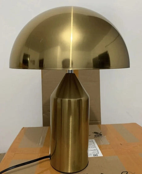 Mushroom table lamp with warm ambient glow