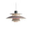 Brushed metal pendant for bedroom