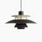 Cylinder pendant lamp brushed metal finish