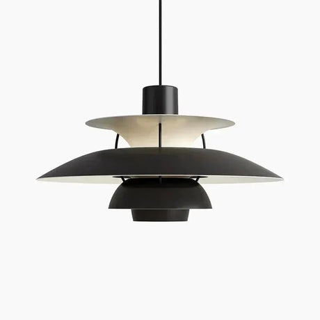 Cylinder pendant lamp brushed metal finish