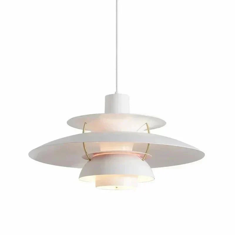 Brushed metal lamp for hallway