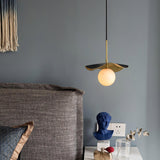 Averin Ceiling Pendant Light Full Fixture Front View - OpalDwell