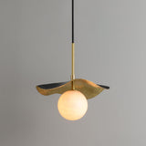 Averin Pendant Light Brushed Metal Finish Close-Up - OpalDwell