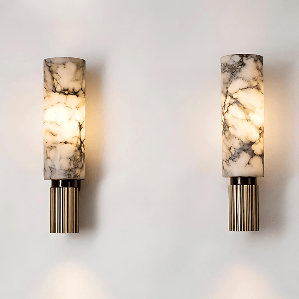 Marble wall lamp for modern living room decor