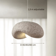 Durable polyethylene pendant lamp for homes