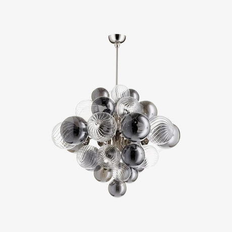 Black metal chandelier for classic contemporary decor