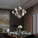 Brushed nickel finish chandelier for modern homes