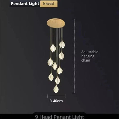 NovaFlora Ceramic Floral Chandelier For Modern Homes