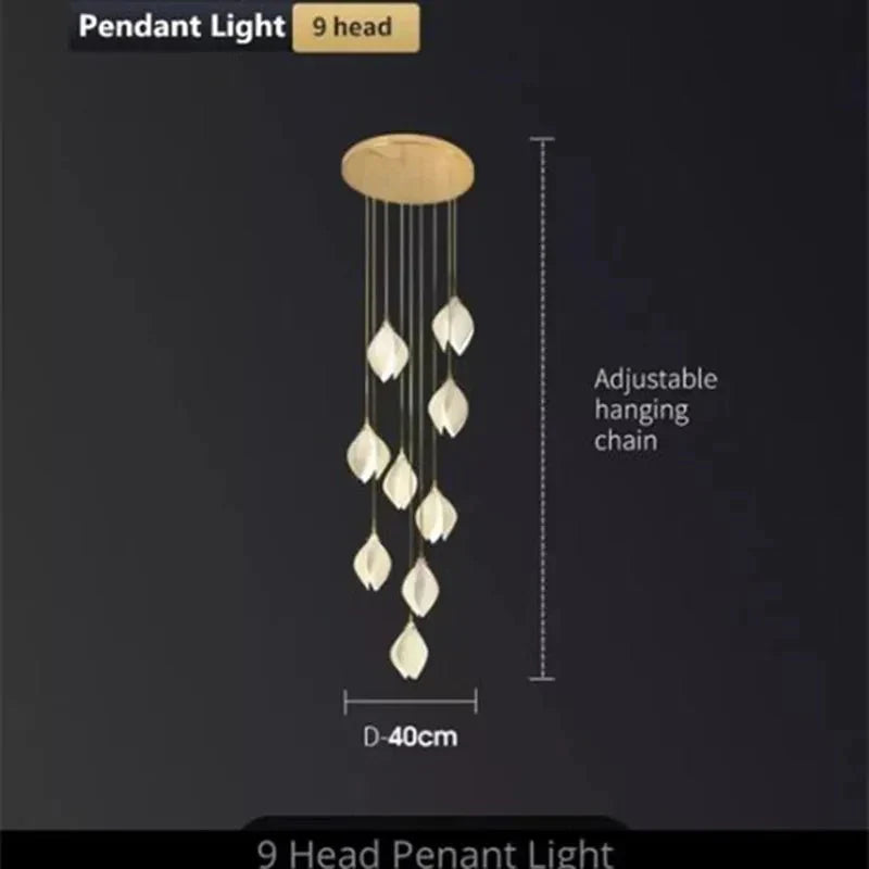 NovaFlora Ceramic Floral Chandelier For Modern Homes