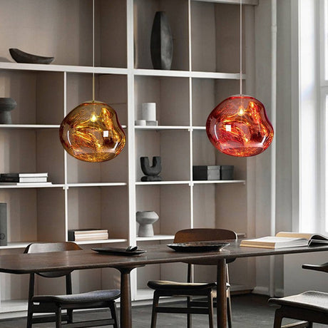 Polished Metal Pendant Light Design