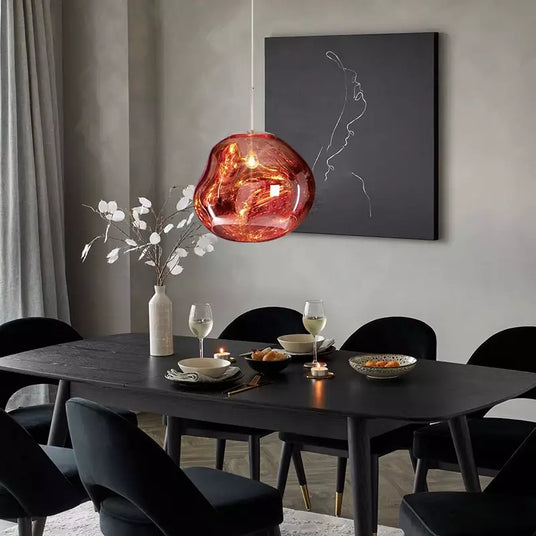 Metal Glass Pendant Light Fixture