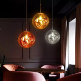 Metal Glass Pendant Light Fixture