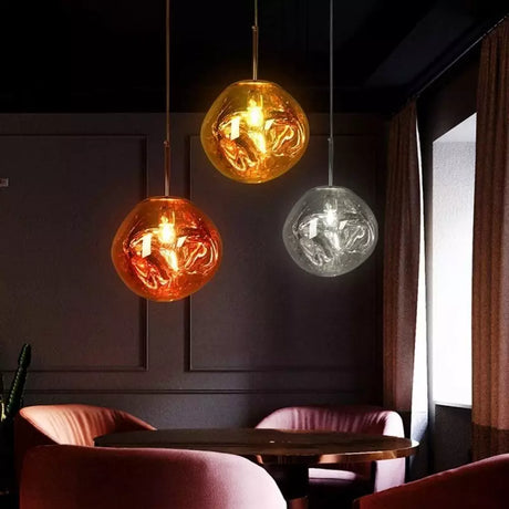 Metal Glass Pendant Light Fixture