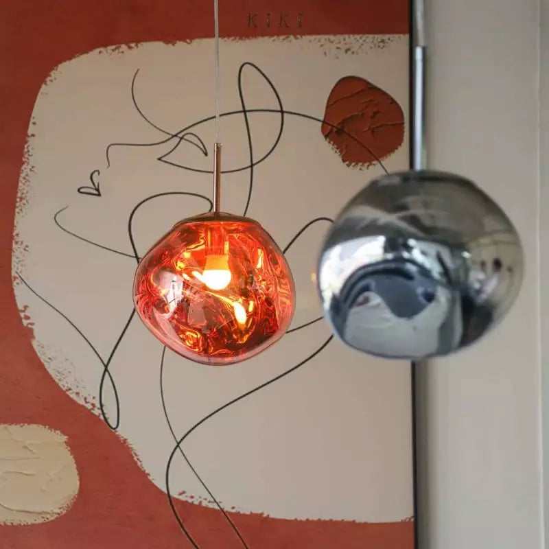 Polished Metal Pendant Light Design