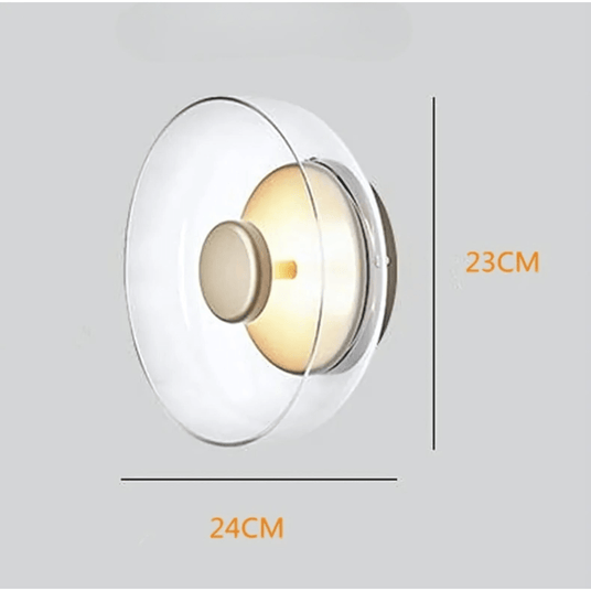 Living room lighting fixture close-up
