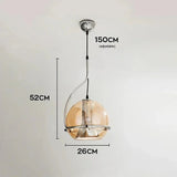 The fitting drawn with the 26 cm width, 52 cm height and 150 cm cord