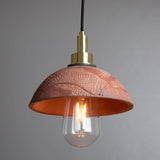 Ceramic dome pendant light - IP44 waterproof rating