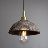 Ceramic dome pendant light - IP44 waterproof rating