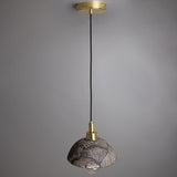 Ceramic dome pendant light - compact 20 cm silhouette