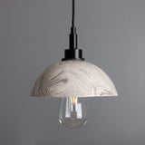 Marbled ceramic dome pendant light with IP44 waterproof rating