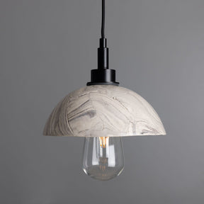 Marbled ceramic dome pendant light for modern bathroom decor